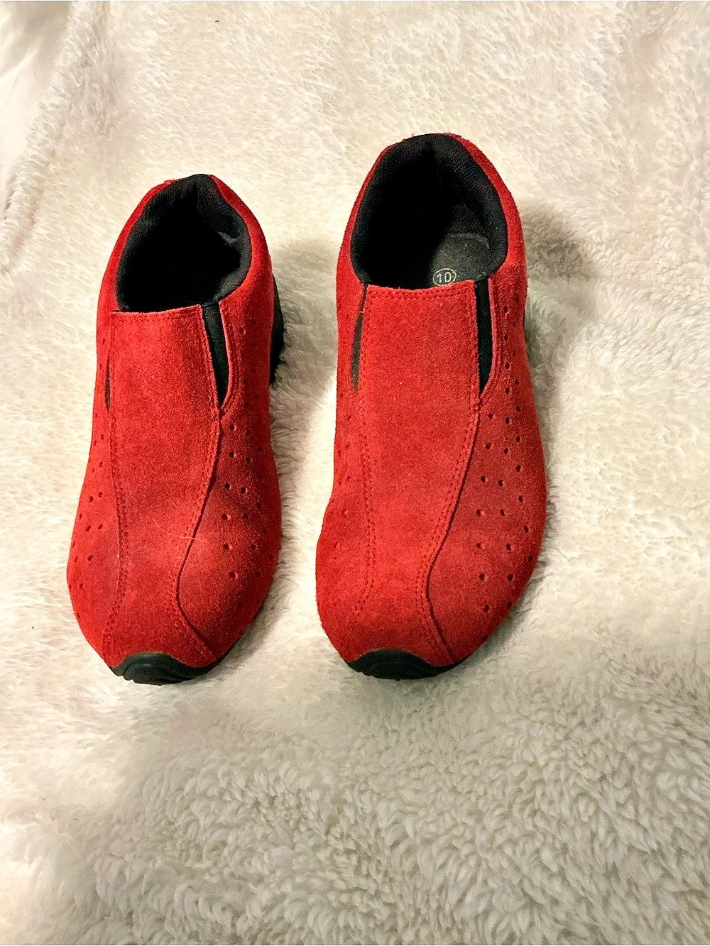 Predictions Leather Collection Red Suede Shoes US 10
